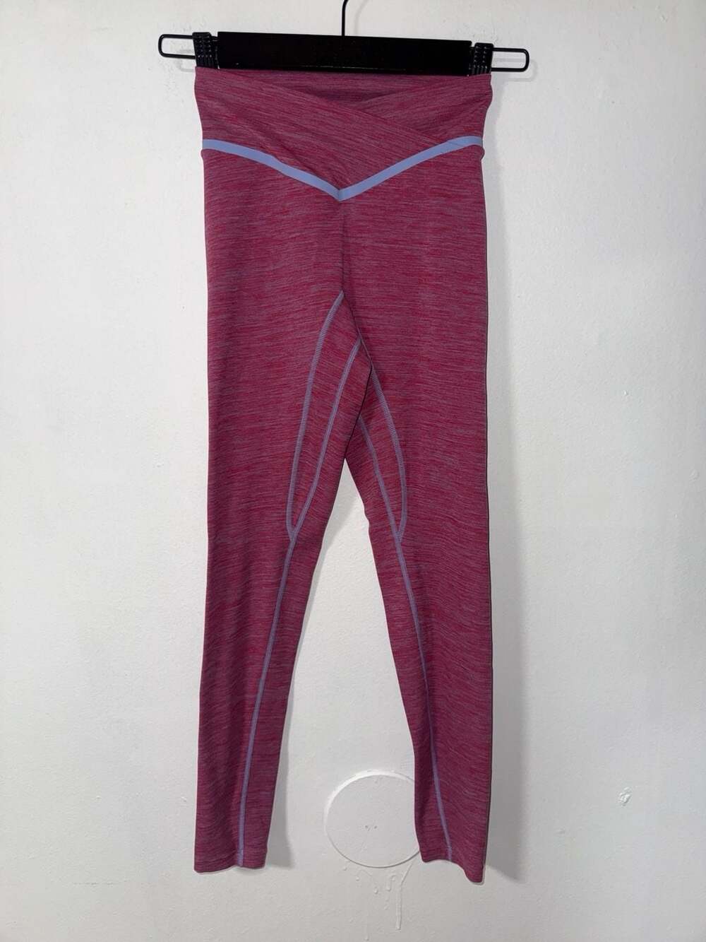 Vitality Balance Athletica Ascend V-Waist Heathered Leggings Pink